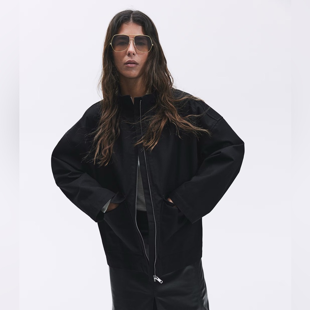 H&M OVERSIZED CANVAS JACKET
